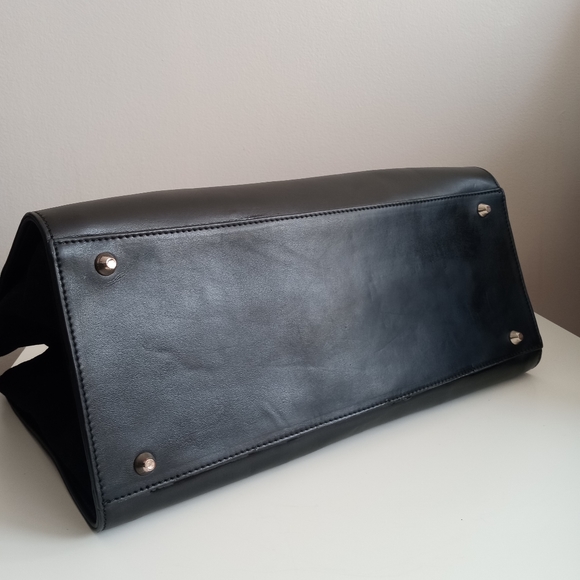 🖤⭐👜 Danier Leather | Black & Gold Tote Bag 👜⭐🖤 - Picture 4 of 12